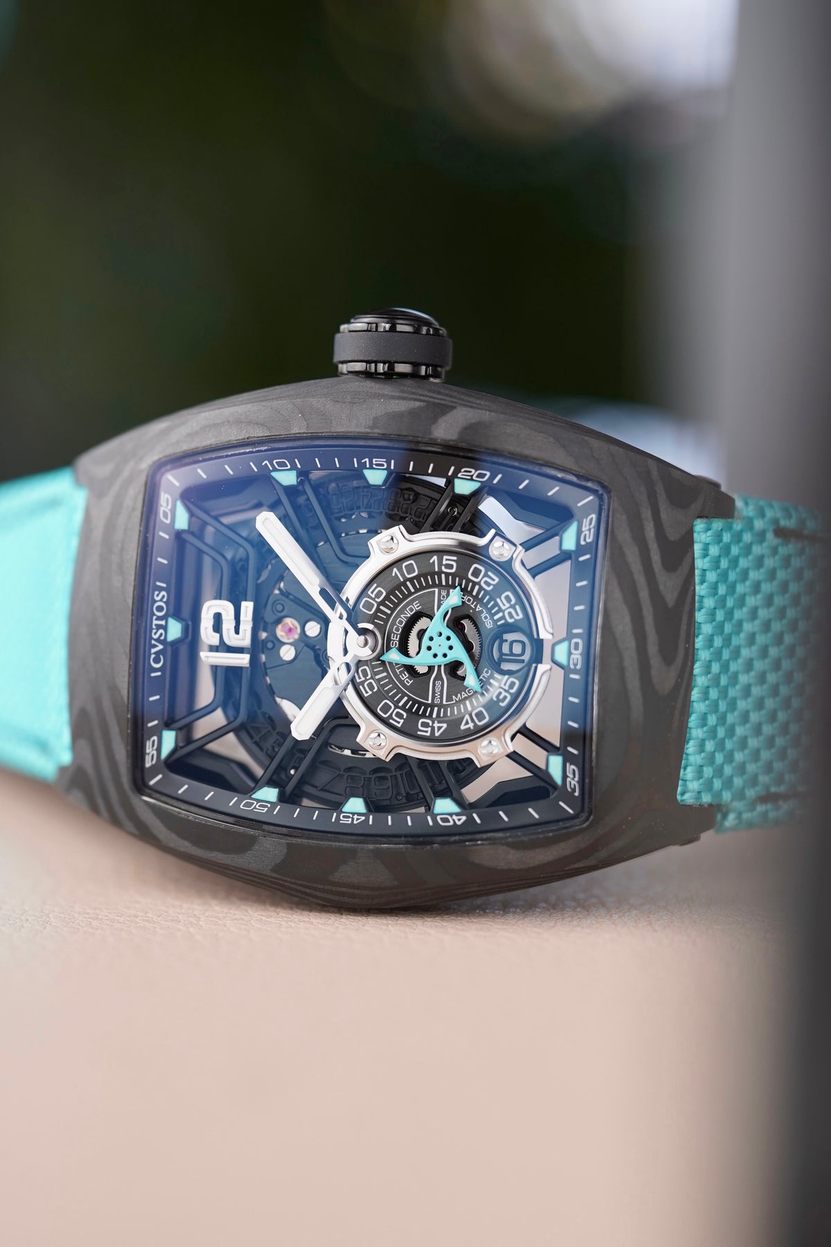 CHALLENGE JETLINER PS BLACK CARBON/BLUE DIAL