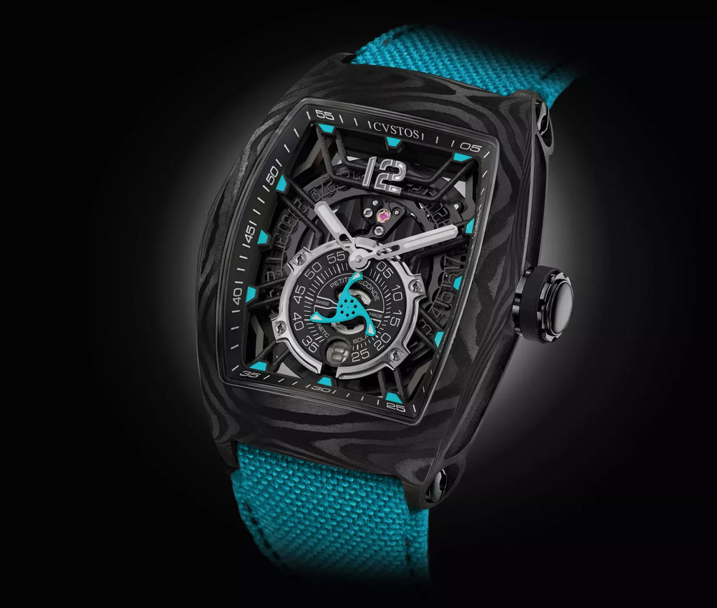 CHALLENGE JETLINER PS BLACK CARBON/BLUE DIAL