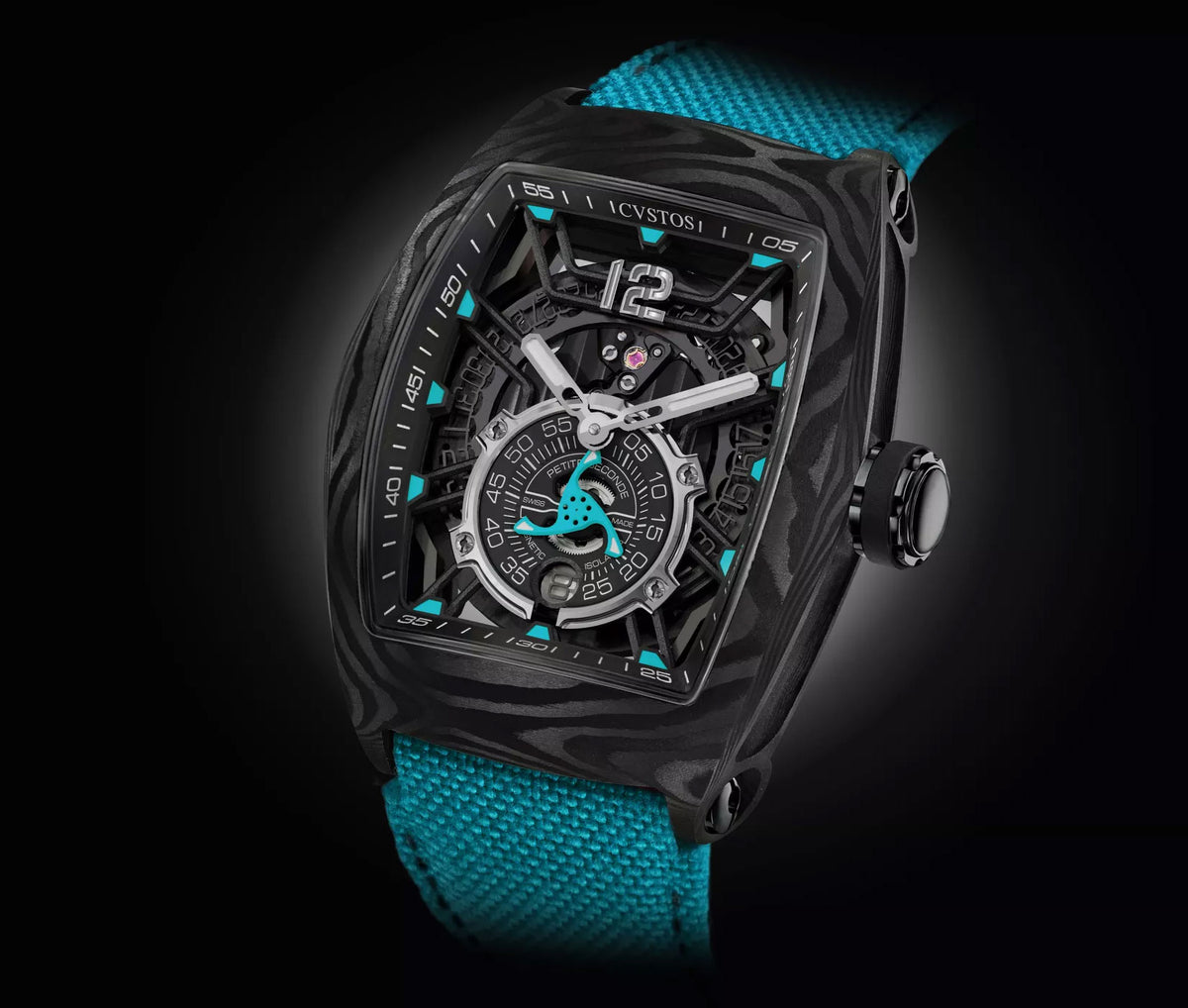 CHALLENGE JETLINER PS BLACK CARBON/BLUE DIAL