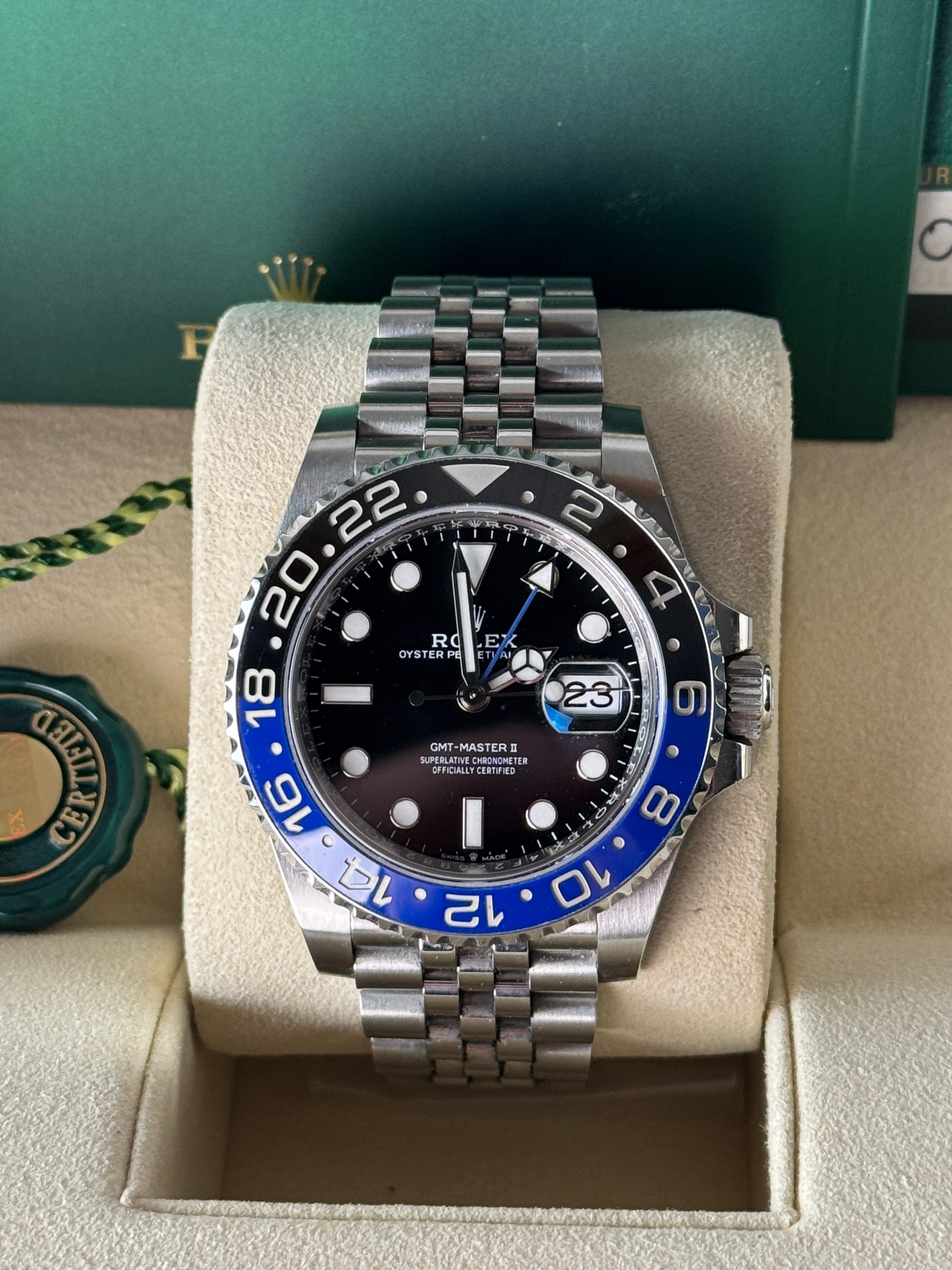 Rolex GMT Master 2 "Batgirl" 126710BLNR