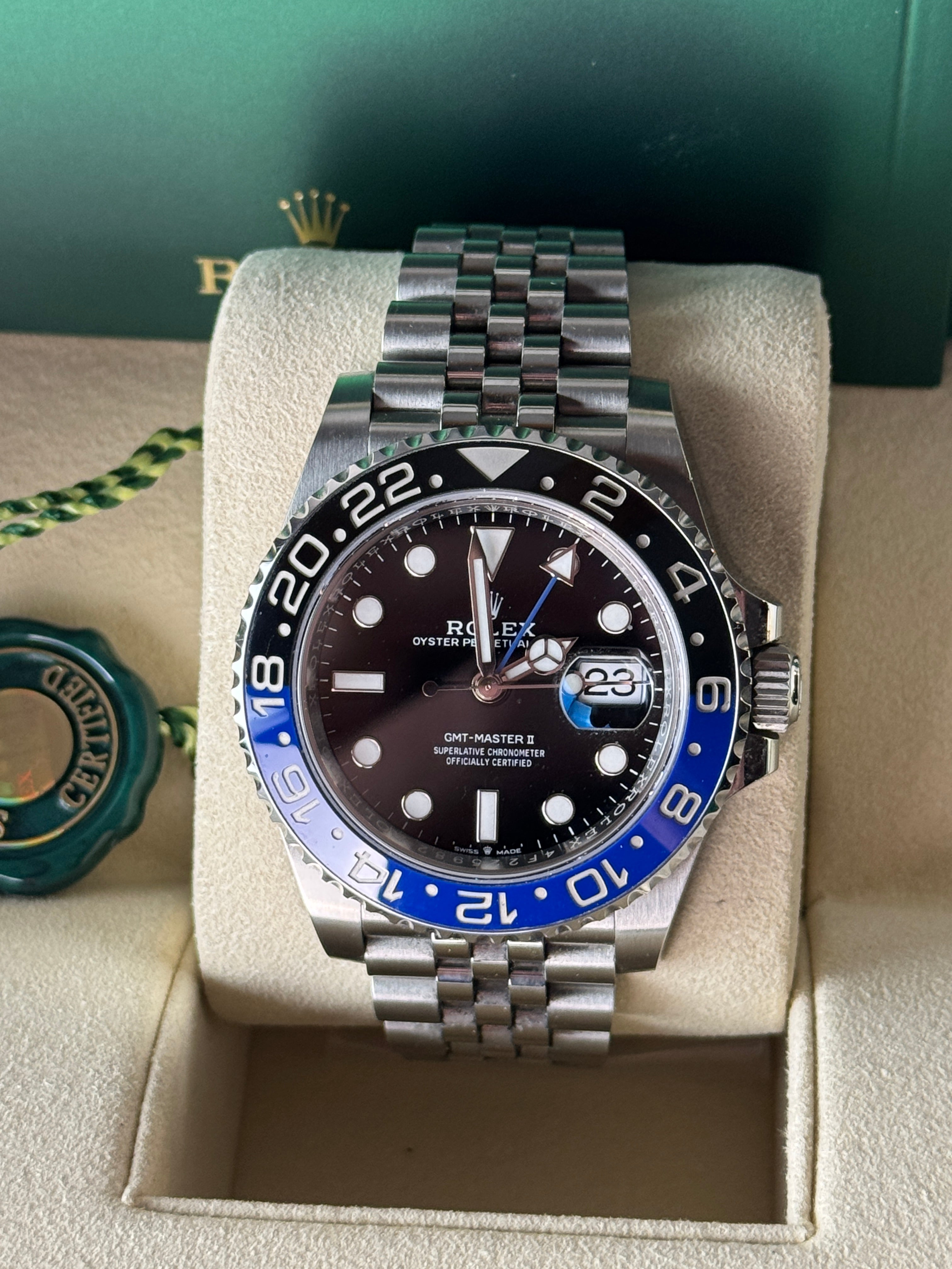 Rolex GMT Master 2 "Batgirl" 126710BLNR