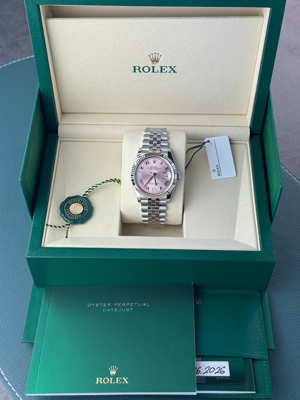 Rolex Datejust 36 Ref. 126234 – Pinkes Diamant-Zifferblatt 2026
