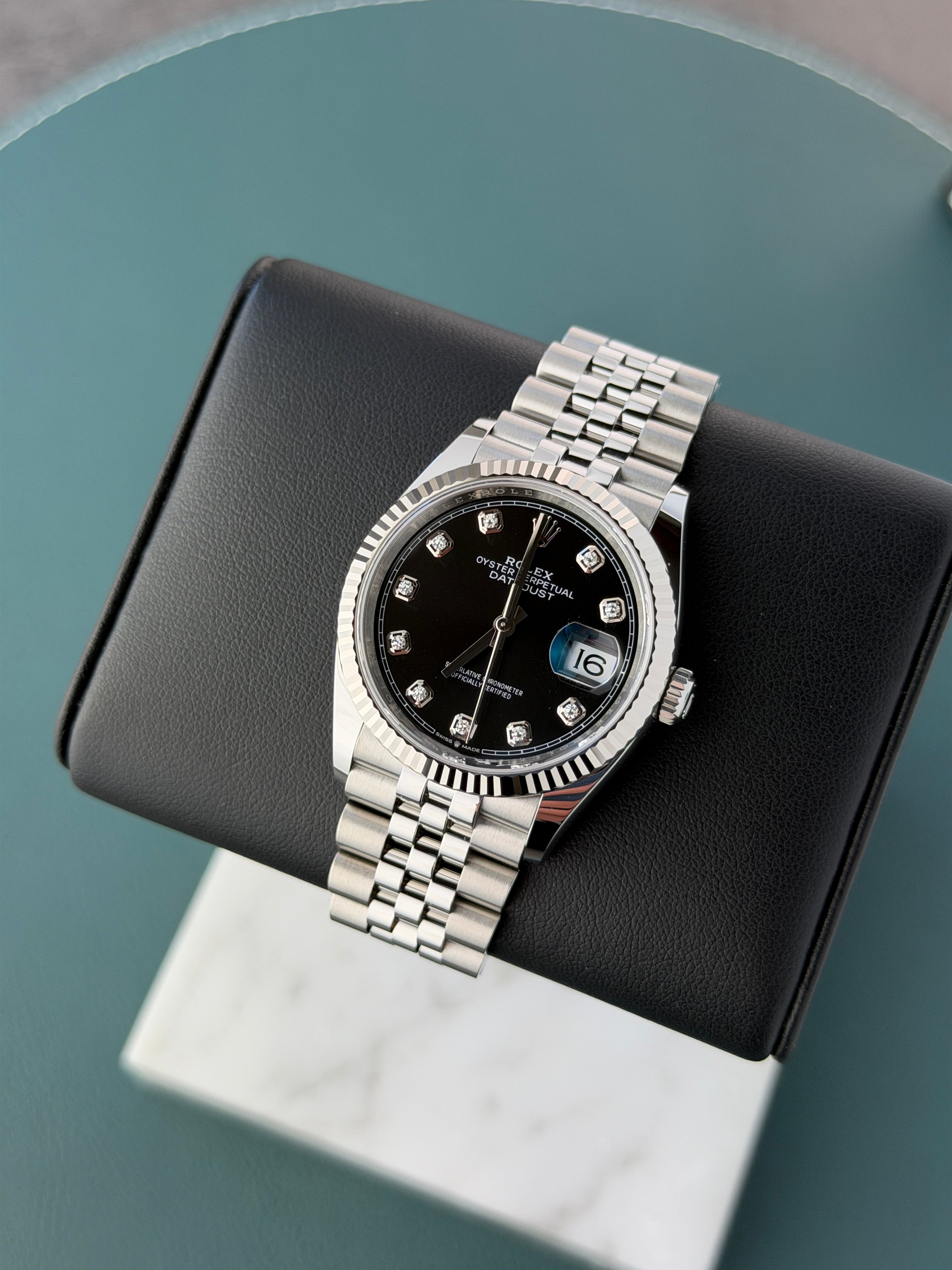 Rolex Datejust 36 – Ref. 126234 | Schwarzes Diamantblatt