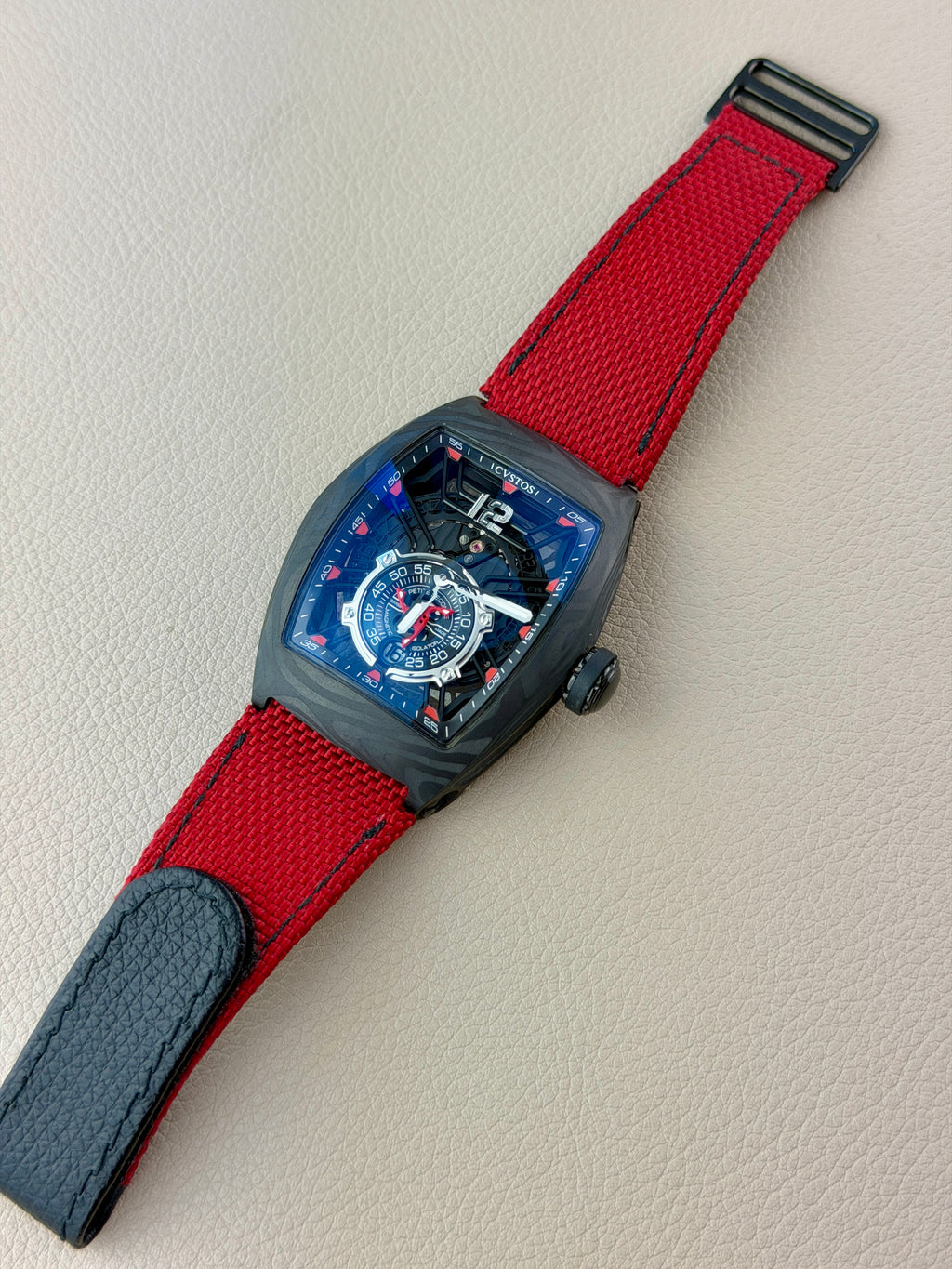 CHALLENGE JETLINER PS BLACK CARBON/RED DIAL