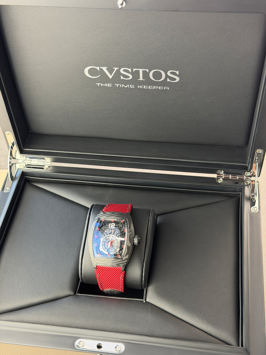 CHALLENGE JETLINER PS BLACK CARBON/RED DIAL