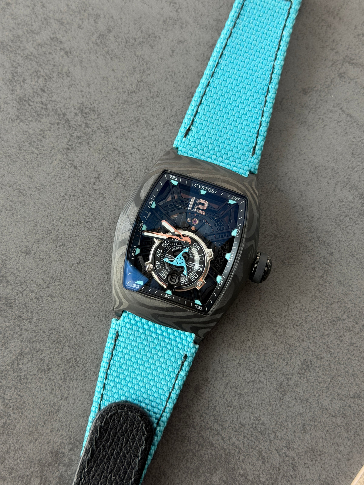 CHALLENGE JETLINER PS BLACK CARBON/BLUE DIAL