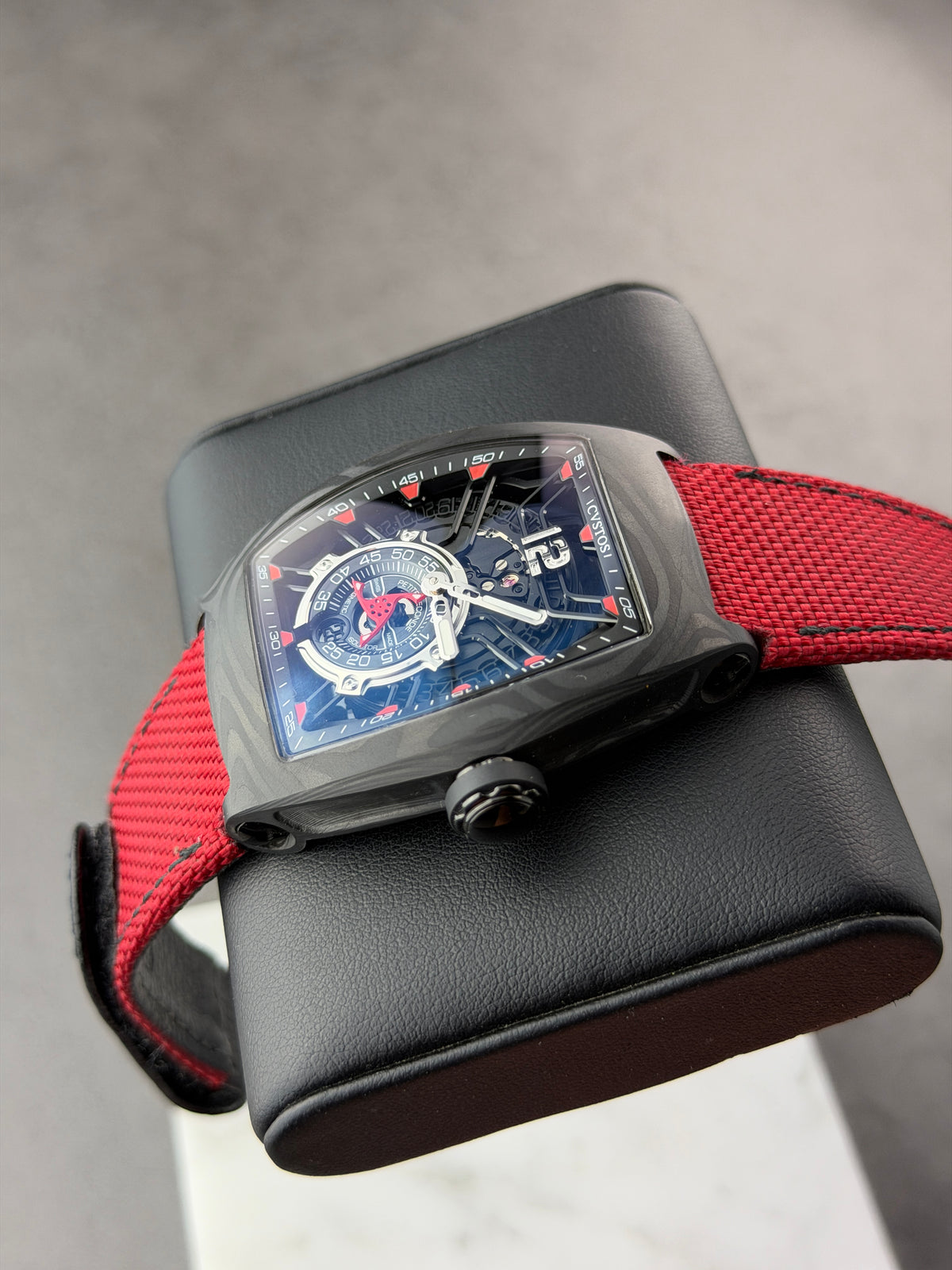 CHALLENGE JETLINER PS BLACK CARBON/RED DIAL