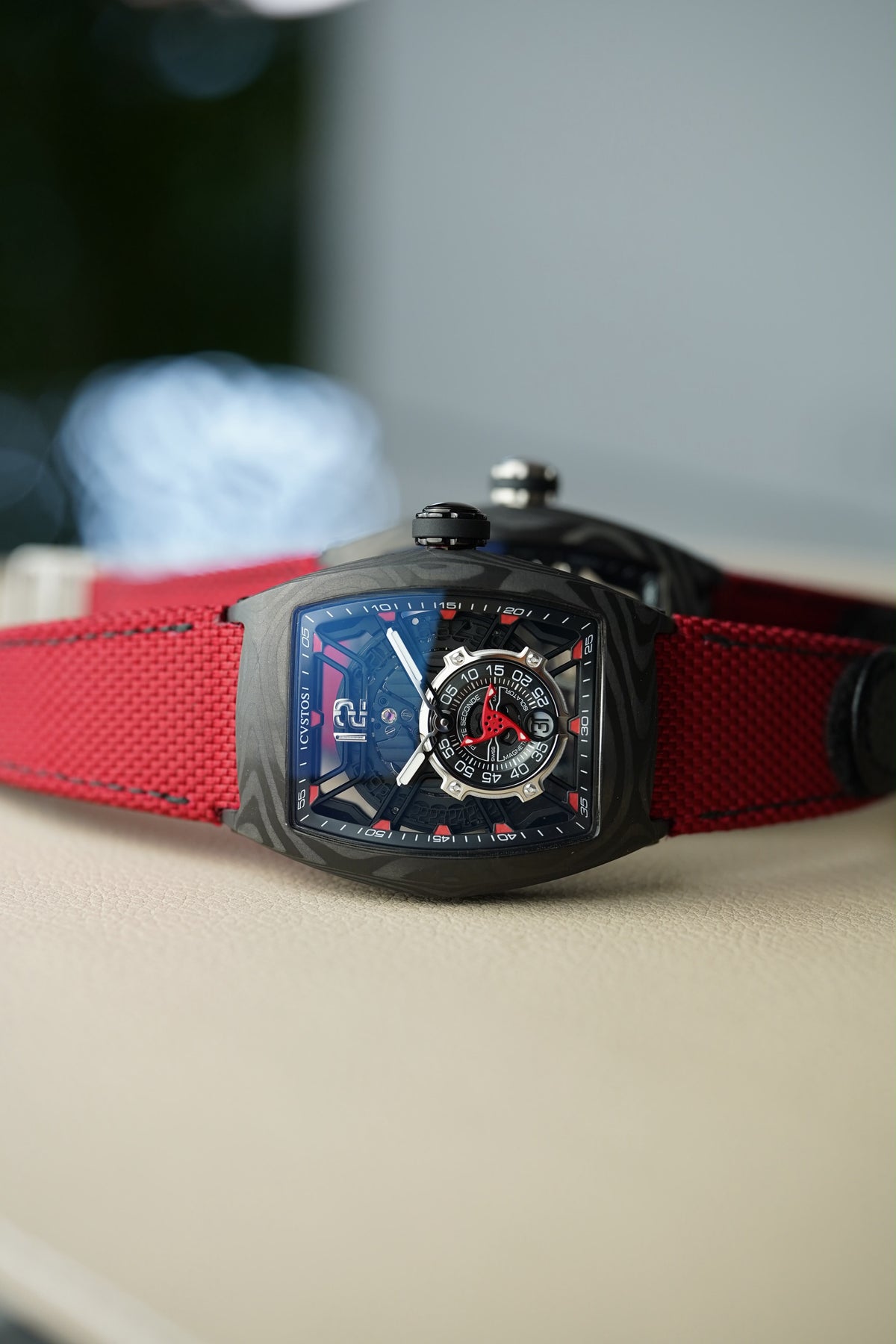CHALLENGE JETLINER PS BLACK CARBON/RED DIAL